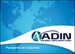 Nuevos Pasaportes de Implantes del Adin Implant System